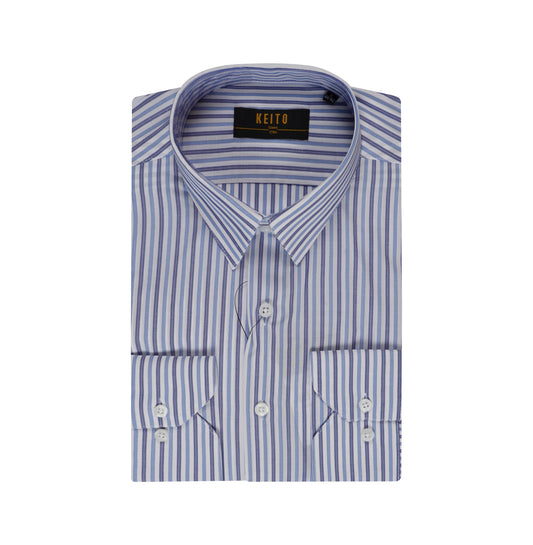 Larosse Ch M/L Slim Raye Chemise ML