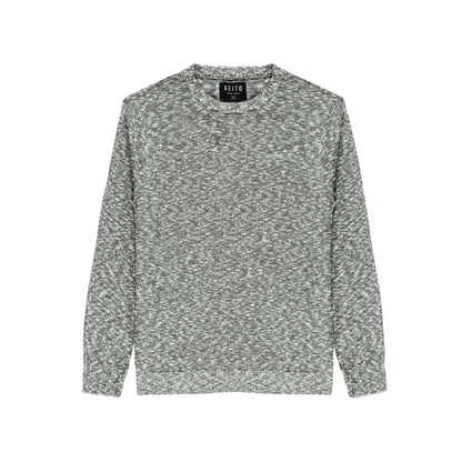 Pull en maille chinee, col rond