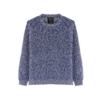 Pull en maille chinee, col rond