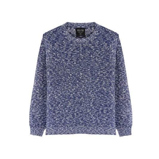 Pull en maille chinee, col rond