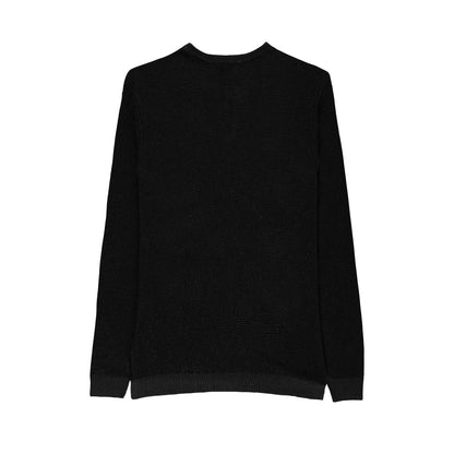 Pull maille, unie avec pate boutonne