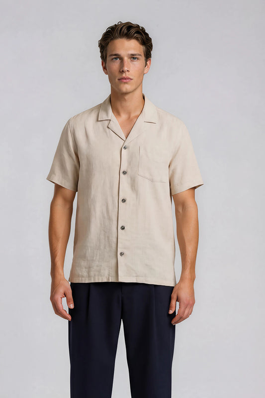 Garmi Ch M/C Uni Lin Chemise MC