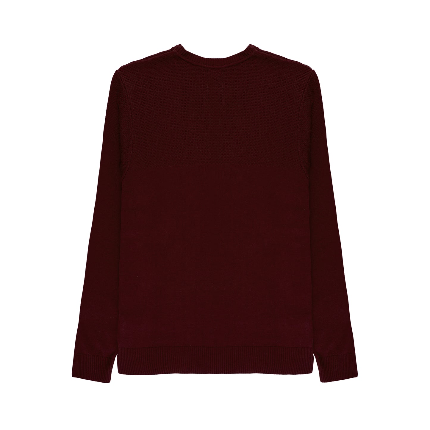 Pull maille uni col rond