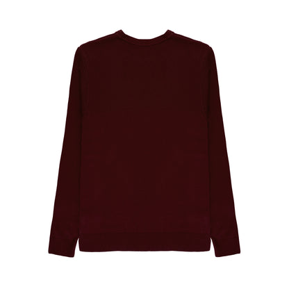 Pull maille uni col rond